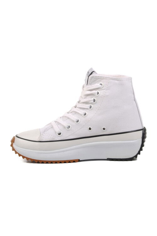 White Unisex Hi Sneaker PO-30100 G