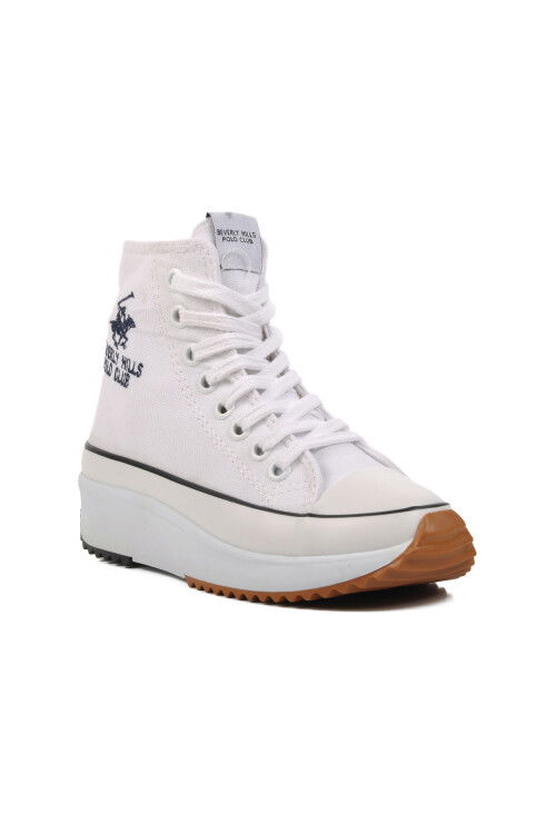 White Unisex Hi Sneaker PO-30100 G