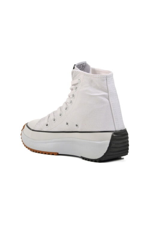 White Unisex Hi Sneaker PO-30100 G