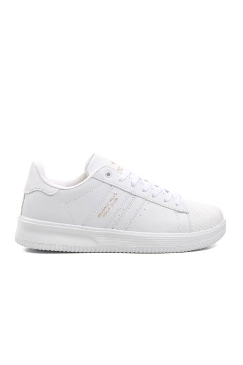 White Faux Leather Mens Sneakers Beverly Hills Polo Club Po-30161 M