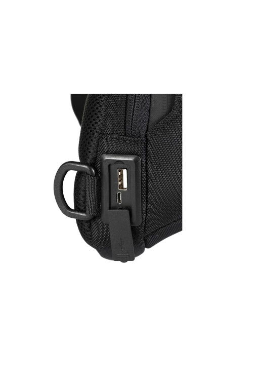 حقيبة صدر سوداء للجنسين بحزام كتف 31301