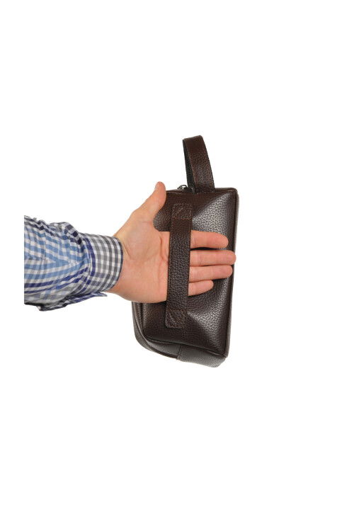 Brown Mens Handbag CCS London 31503 Bag