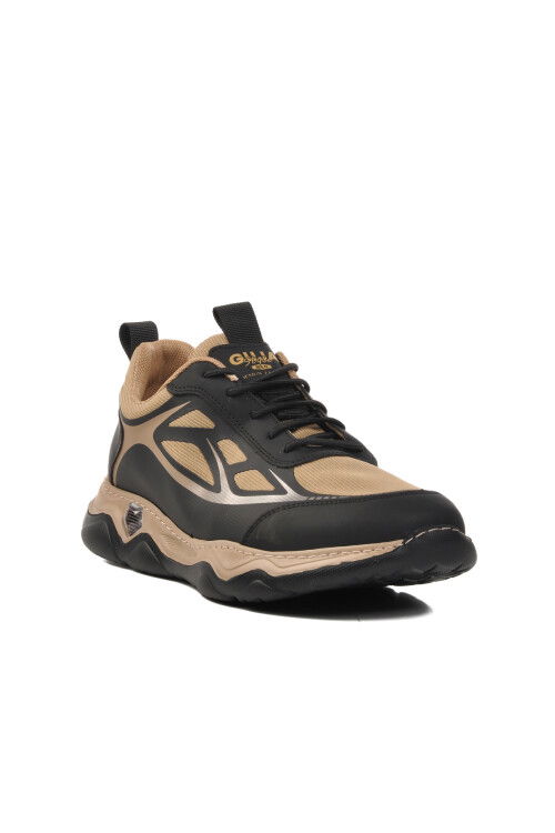 Beige Mesh Lightweight Flexible Mens Sneakers 24K543 M