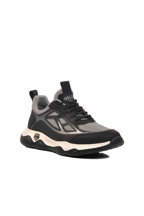 Gray Mesh Lightweight Flexible Mens Sneakers 24K543 M