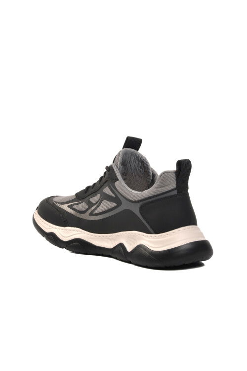 Gray Mesh Lightweight Flexible Mens Sneakers 24K543 M