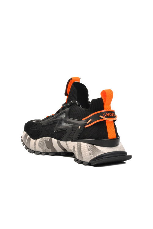 Black Mesh Lightweight Flexible Mens Sneakers 24K574 M