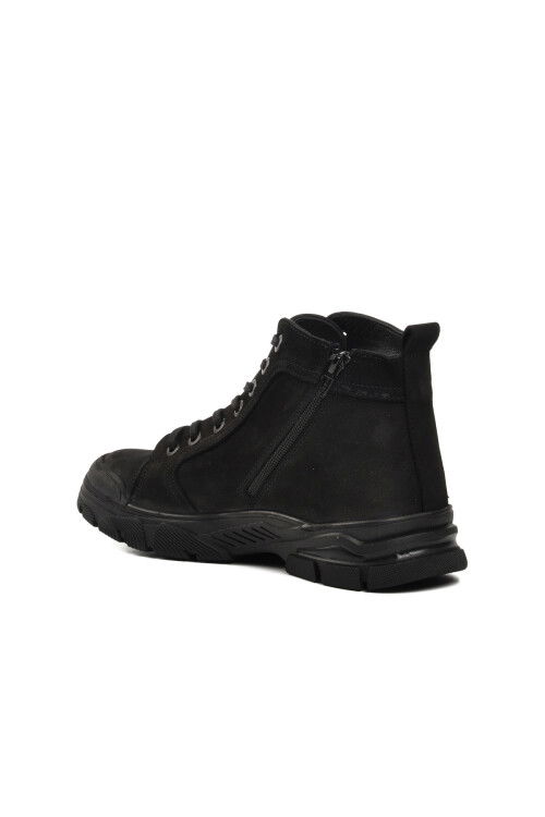 Black Nubuck Genuine Leather Mens Boots Pisa 102 21450 M