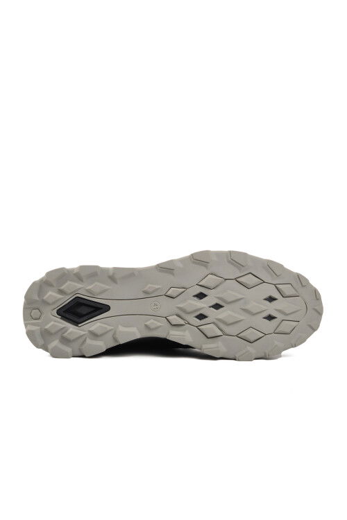 حذاء رياضي رجالي من الجلد الطبيعي باللون الرمادي 10201 M