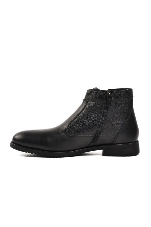 Black Genuine Leather Mens Boots 1196063-24K M