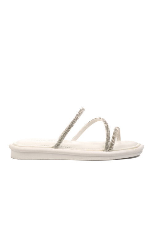 White Womens Slippers PC-5102 Z
