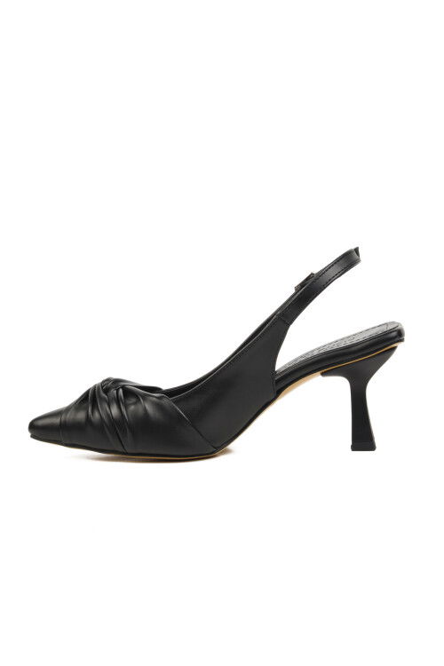 Siyah  Kadın Topuklu Ayakkabı PC-53111 Z