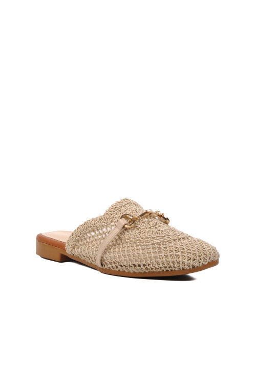 Beige Womens Slippers PC-53128 Z