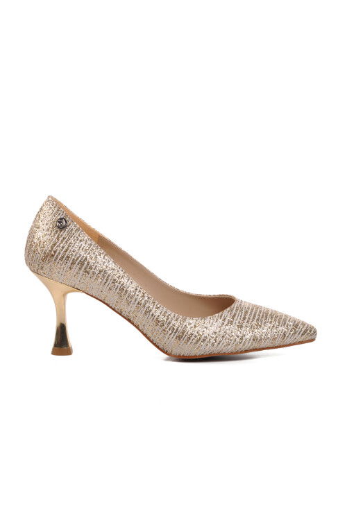 Gold Womens High Heel Shoes PC-54049 Z