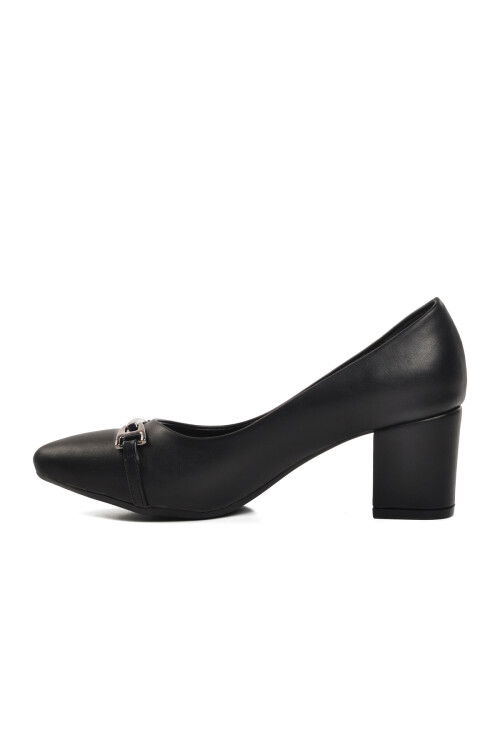 Siyah  Kadın Topuklu Ayakkabı PC-54212 Z