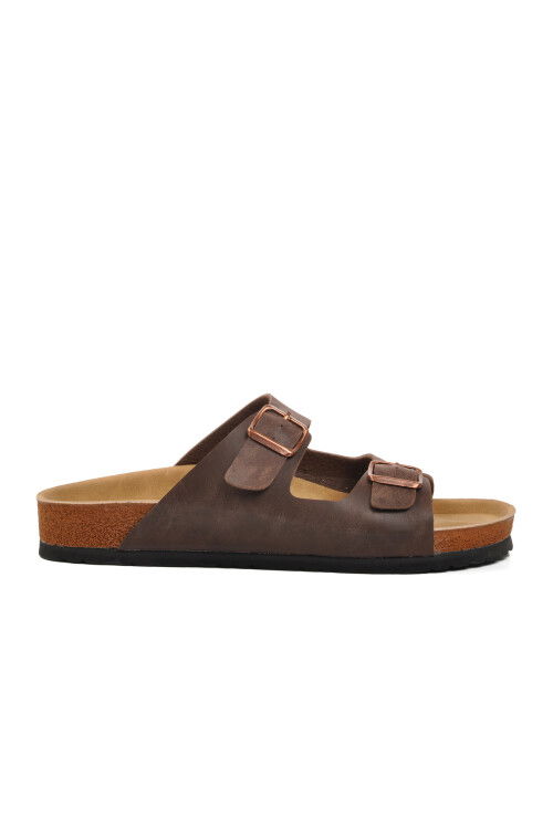 Brown Mens Slippers PC-6995 M