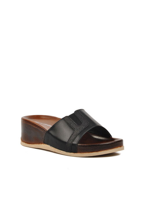 Black Womens Slippers PC-7021 Z