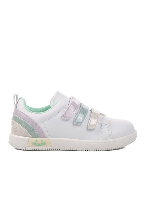 White-Mint Childrens Sneakers 6502 F
