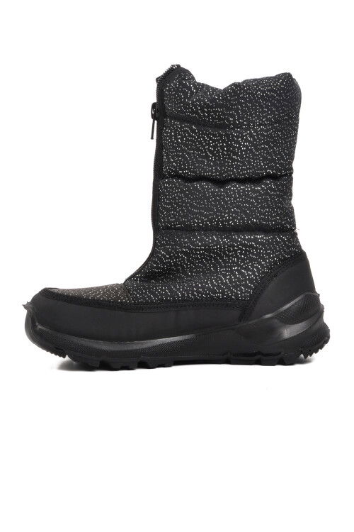 Black Glitter Waterproof Girls Snow Boots F7447 F