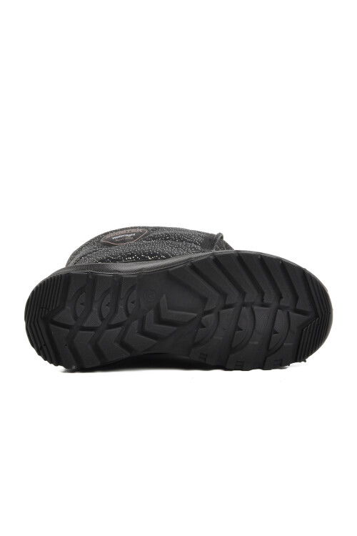 Black Glitter Waterproof Girls Snow Boots F7447 F