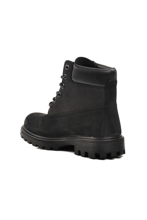 Siyah Nubuk Su Geçirmez Unisex Bot G7108 G