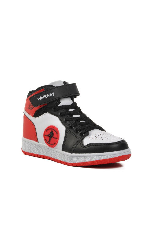 Black-White-Red Kids Hi Sneaker Sloga Hı F