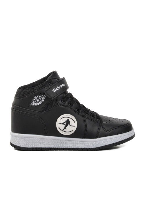 Black-Black-White Kids Hi Sneaker Sloga Hı F