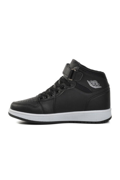 Black-Black-White Kids Hi Sneaker Sloga Hı F