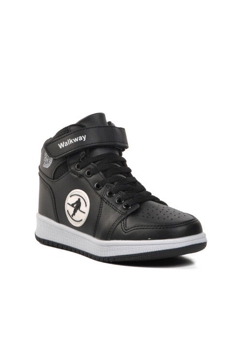 Black-Black-White Kids Hi Sneaker Sloga Hı F