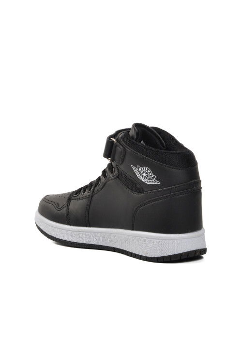 Black-Black-White Kids Hi Sneaker Sloga Hı F