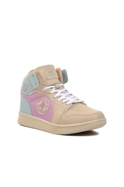 Beige-Lilac-Green Unisex Hi Sneaker Sloga Hı G