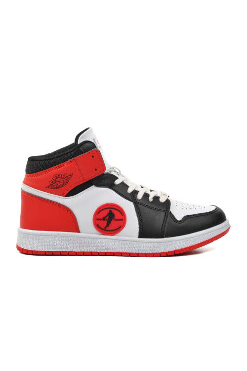 Black-White-Red Mens Hi Sneaker Sloga Hı M