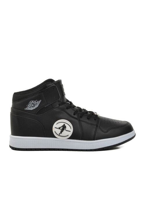 Black-Black-White Mens Hi Sneaker Sloga Hı M