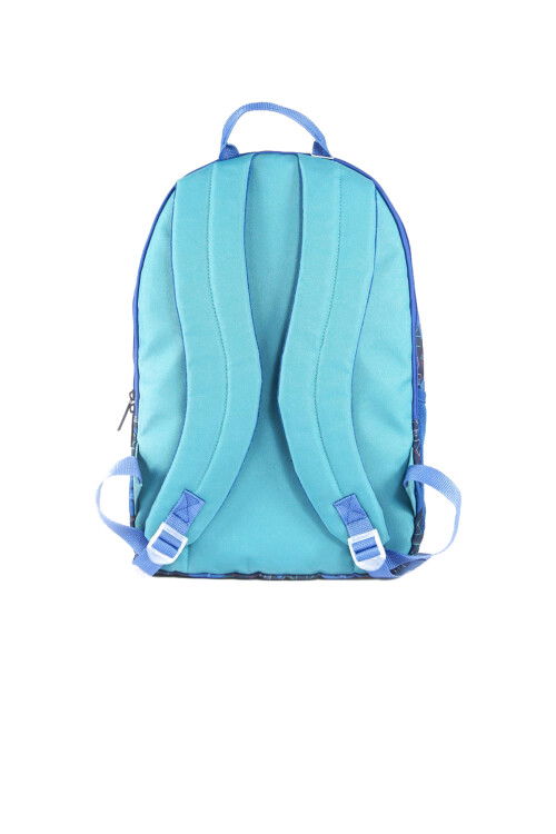 Aqua Green-Navy Blue Unisex School Bag 03724