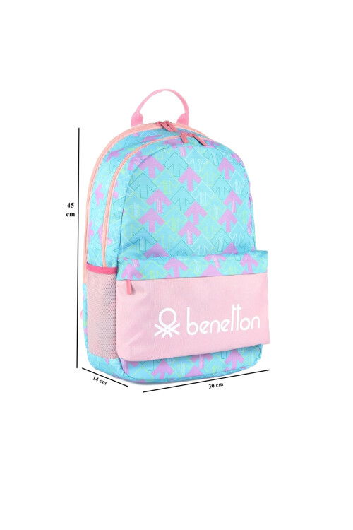 حقيبة مدرسية للجنسين باللونين الوردي والأزرق 03731
