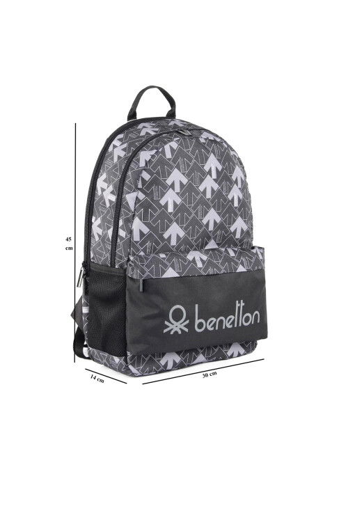 Siyah-Gri  Unisex Okul Çantası 03738