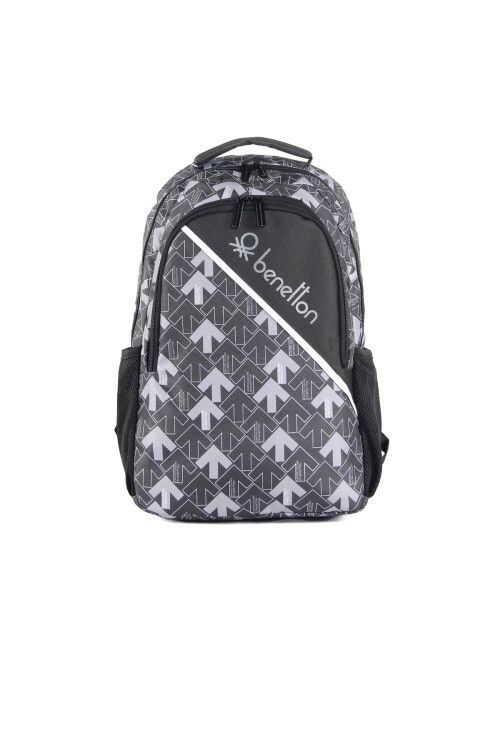 Gray-Black Unisex School Bag 03739