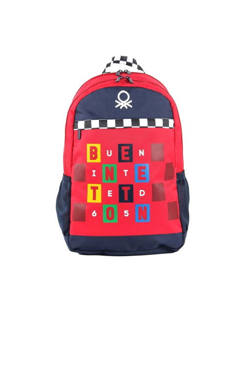 Red-Navy Unisex School Bag 03766
