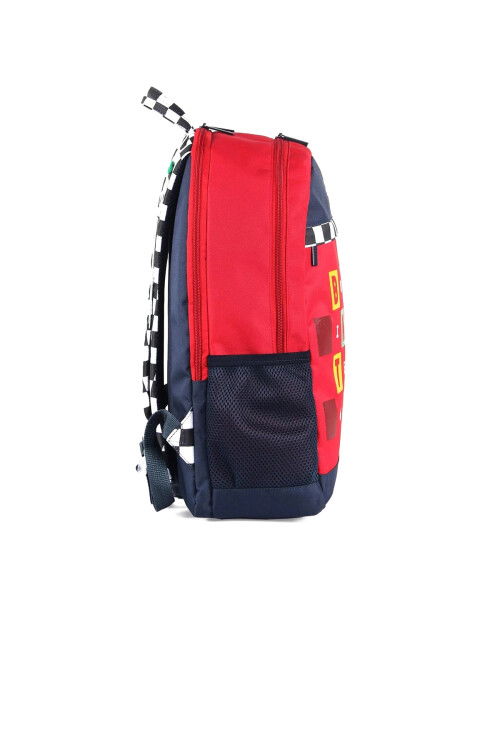 Red-Navy Unisex School Bag 03766