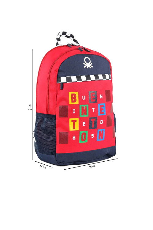 Red-Navy Unisex School Bag 03766