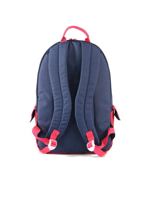 Navy Blue-Red Unisex School Bag 03789