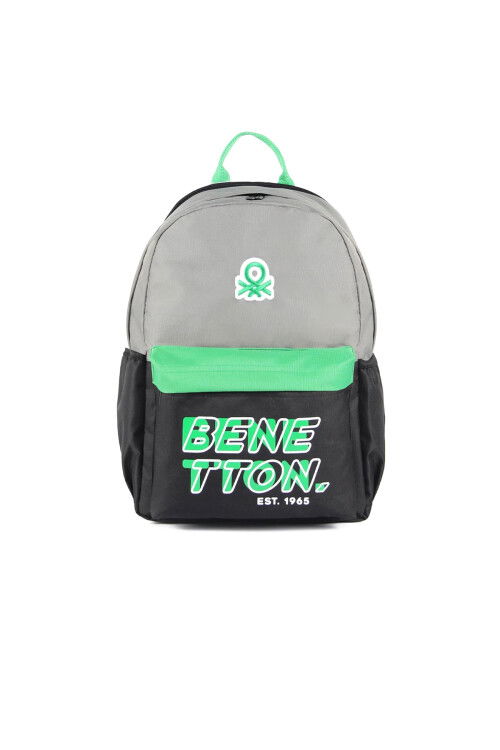Grey-Green Unisex School Bag 03841