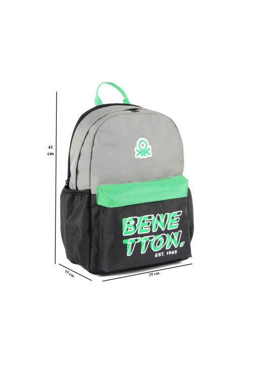 Grey-Green Unisex School Bag 03841