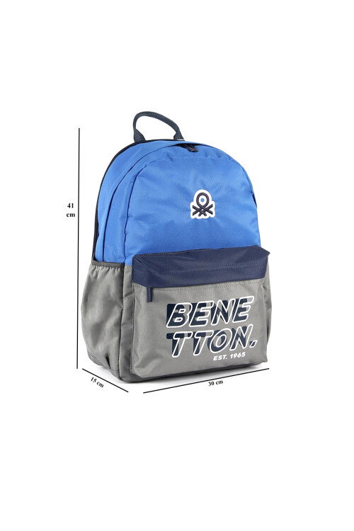 Blue-Gray Unisex School Bag 03845