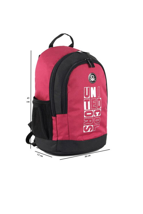 Red-Black Unisex School Bag 04296