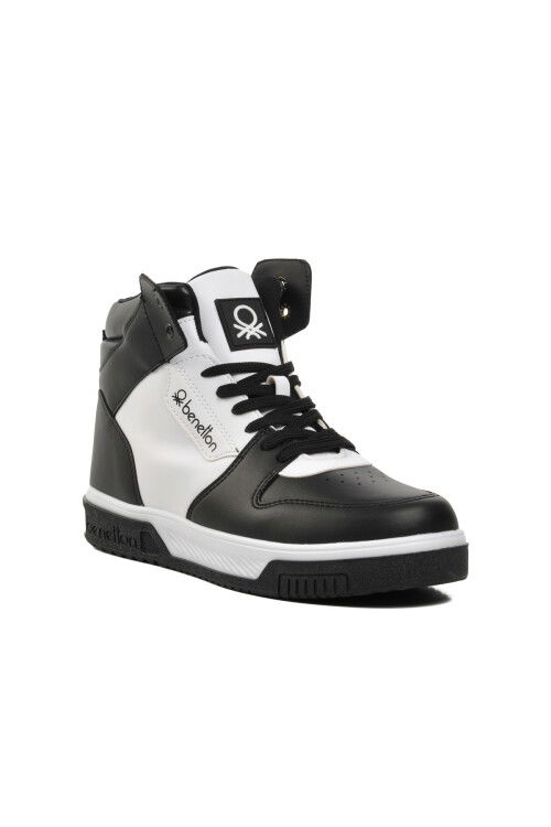 Siyah-Beyaz Unisex Hi Sneaker BN-31085 G