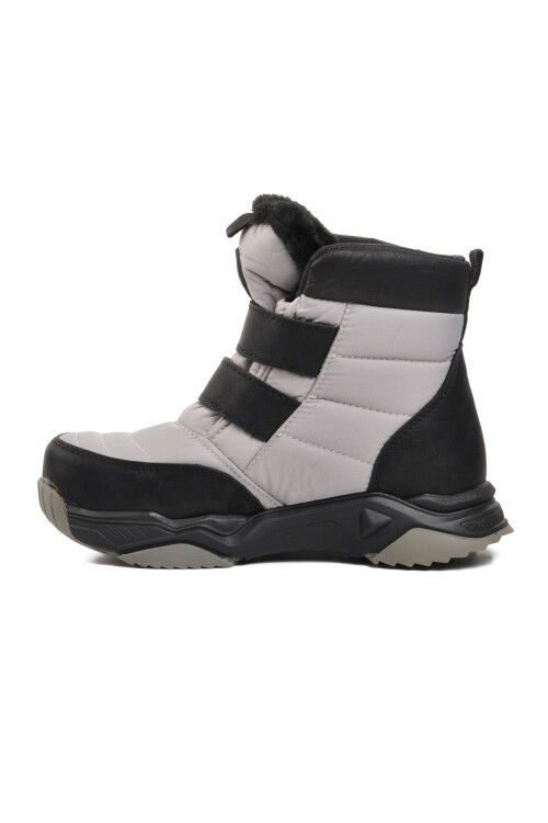 Gray-Black Water Repellent Childrens Snow Boots Bn-70000 F