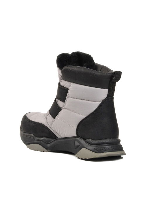 Gray-Black Water Repellent Childrens Snow Boots Bn-70000 F