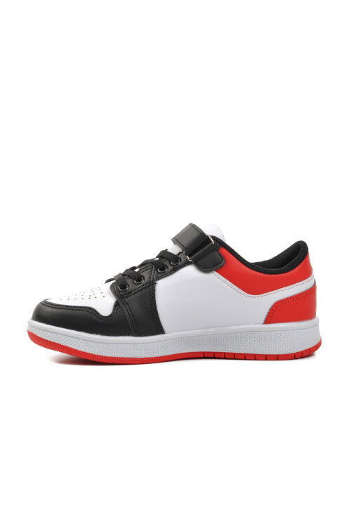 Black White Red Unisex Kids Sports Shoes Slogan F