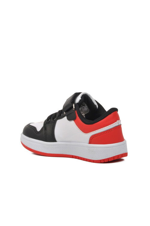 Black-White-Red Childrens Sneakers Slogan P