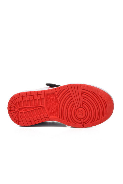 Black-White-Red Childrens Sneakers Slogan P